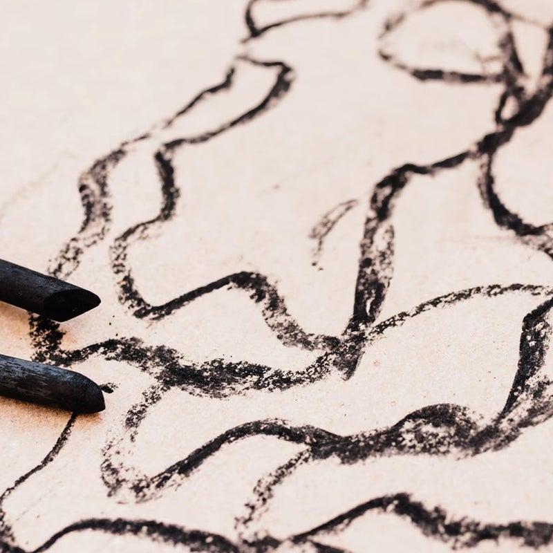 Pro Art Drawing Pastel 2 Per Card, Black B - Image 3